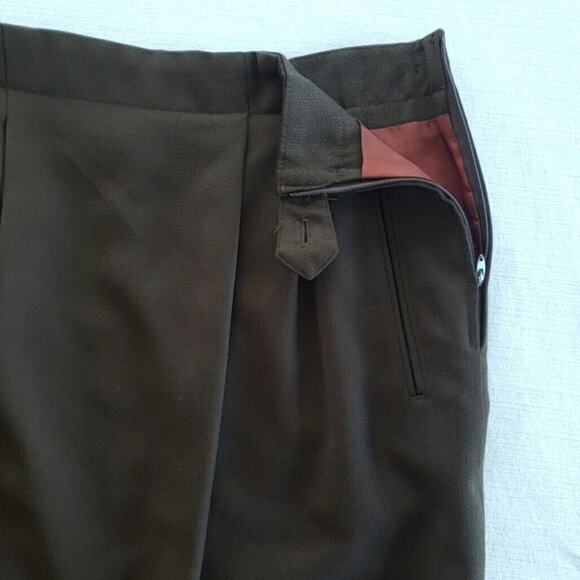 Vintage Charter Club Jane Justin Wool Skirt Womens 12 Brown Classic Preppy Retro - Picture 4 of 12